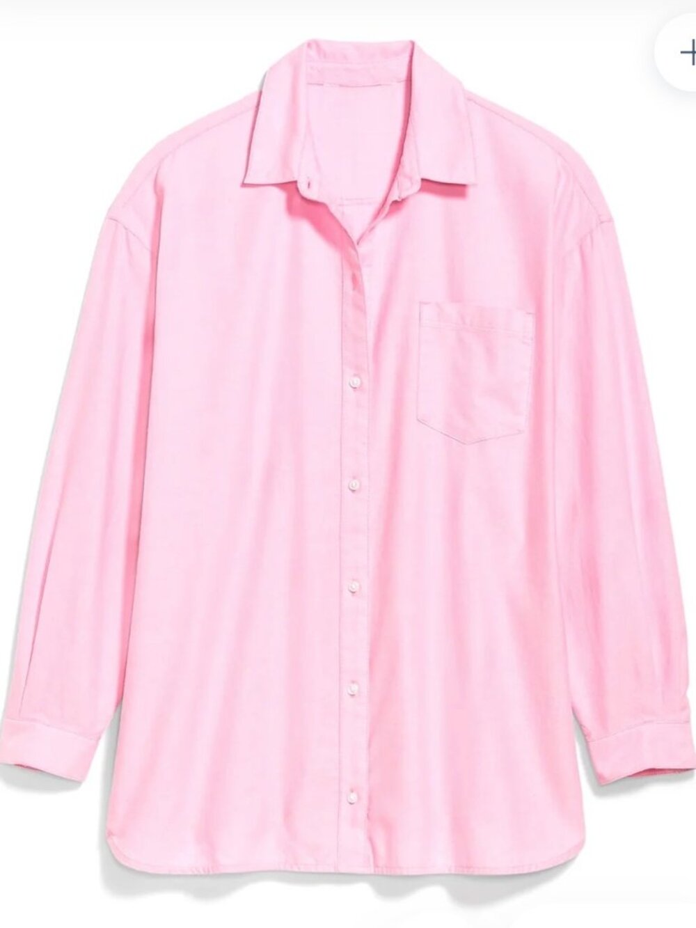 Oversized Boyfriend Shirt for Women Pink Trance Size L